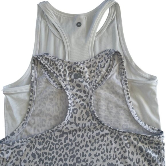 Yogalicious 90 Degree by Reflex Set of 2 Yoga Racerback Crop Tops - Picture 3 of 6